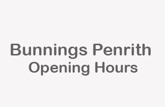 bunnings penrith hours